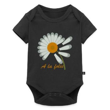 I love you to madness - Baby Premium short-sleeve bodysuit - black - Front