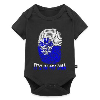 flag of Arnhem it's in my DNA Nederland - Baby Premium short-sleeve bodysuit - black - Front