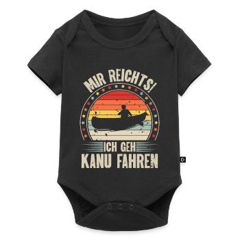 Kanu Kanut Kanutin Kanufahrer - Baby Premium Kurzarmbody - Schwarz - Vorne