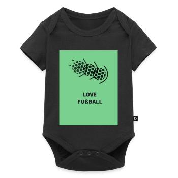 Football Passion Motif - Baby Premium short-sleeve bodysuit - black - Front