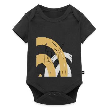 Girlfriends Friendship Friendship melawerttext - Baby Premium short-sleeve bodysuit - black - Front