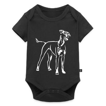 German Pinscher "Black Edition" - Baby Premium short-sleeve bodysuit - black - Front