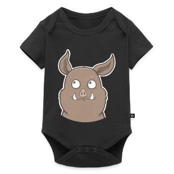 Wild boar - Baby Premium short-sleeve bodysuit - black - Front