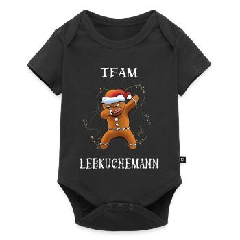 Team Lebkuchen - Baby Premium Kurzarmbody - Schwarz - Vorne