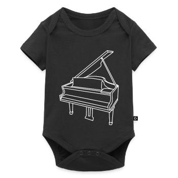 Wing Sketch - Baby Premium short-sleeve bodysuit - black - Front