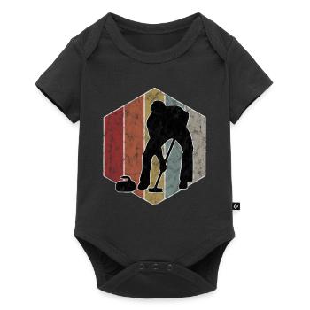 Curling sur glace Curling Retro Cadeau - Body à manches courtes Premium Bébé - noir - Devant