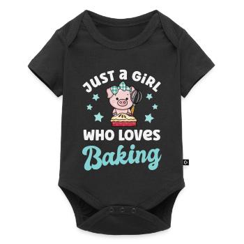 Boulanger de cuisson - Body à manches courtes Premium Bébé - noir - Devant