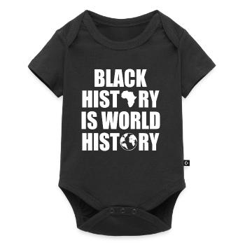 Black history is world history - Body à manches courtes Premium Bébé - noir - Devant