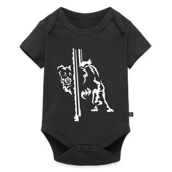 Australian Shepherd "Black Edition" - Baby Premium short-sleeve bodysuit - black - Front