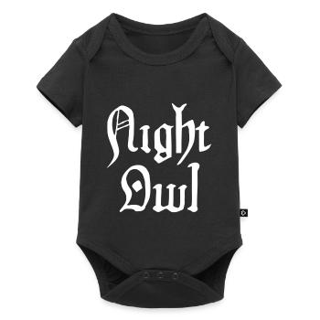 Night Owl - Baby Premium short-sleeve bodysuit - black - Front