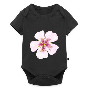 fleurir - Body à manches courtes Premium Bébé - noir - Devant