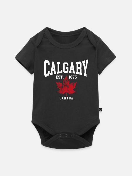 Calgary - Baby Premium Kurzarmbody - Schwarz
