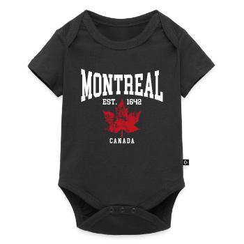 Montreal - Baby Premium short-sleeve bodysuit - black - Front