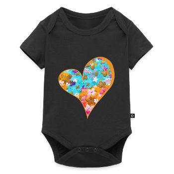 FrühlingsBlüten - Sonja Ariel von Staden - Baby Premium Kurzarmbody - Schwarz - Vorne