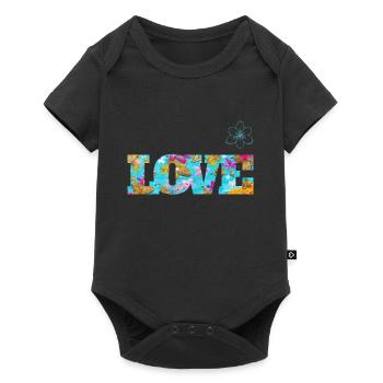 Love Frühlingsblüten - Sonja Ariel von Staden - Baby Premium Kurzarmbody - Schwarz - Vorne