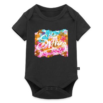 Hello Spring - Frühling - Sonja Ariel von Staden - Baby Premium Kurzarmbody - Schwarz - Vorne
