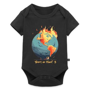 Le monde est en feu - Body à manches courtes Premium Bébé - noir - Devant