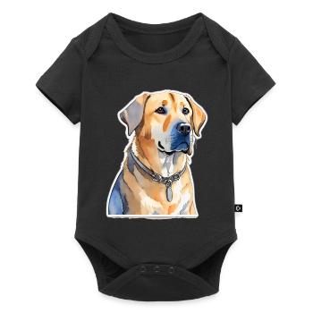 Labrador - Baby Premium short-sleeve bodysuit - black - Front