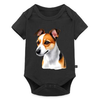 Jack Russell - Body à manches courtes Premium Bébé - noir - Devant