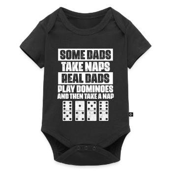 Domino Design - Baby Premium short-sleeve bodysuit - black - Front