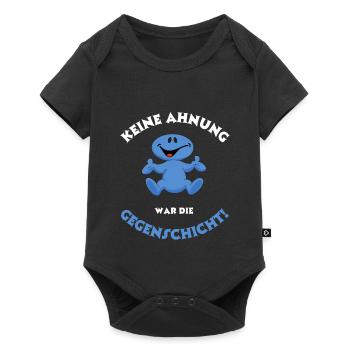 Keine Ahnung, war die andere Schicht/Gegenschicht - Baby Premium Kurzarmbody - Schwarz - Vorne