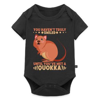 Tu n'as pas encore vraiment souri, Quokka. - Body à manches courtes Premium Bébé - noir - Devant
