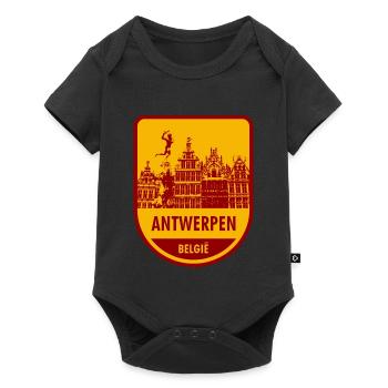 Antwerp België - Baby Premium short-sleeve bodysuit - black - Front