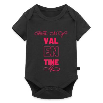 Conception élégante de la typographie de la Saint-Valentin - Body à manches courtes Premium Bébé - noir - Devant
