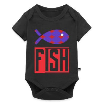 FISH. HUMOR. FISH. SARDINE. APRIL FOOL - Baby Premium short-sleeve bodysuit - black - Front