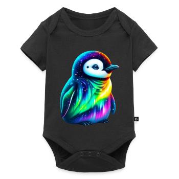 Manchot aurore boréale - Body à manches courtes Premium Bébé - noir - Devant