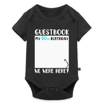60th Birthday - Baby Premium short-sleeve bodysuit - black - Front