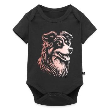 Australian Shepherd Traits 3 Gradient - Baby Premium short-sleeve bodysuit - black - Front