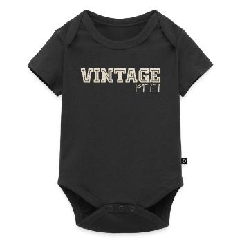 Vintage 1977 Original 1977 Retro 1977 Gift 1977 - Baby Premium short-sleeve bodysuit - black - Front