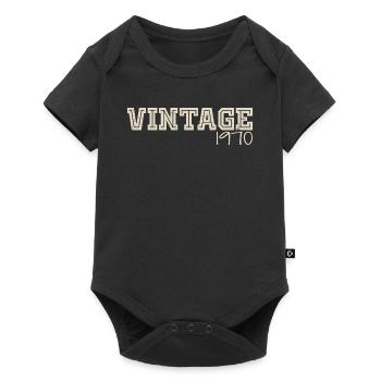 Vintage 1970's Original 1970's Retro 1970's Gift - Baby Premium short-sleeve bodysuit - black - Front