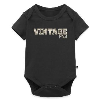 Vintage 1961 Original 1961 Retro 1961 Gift 1961 - Baby Premium short-sleeve bodysuit - black - Front