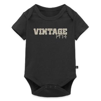 Vintage 1974 Original 1974 Retro 1974 Gift 1974 - Baby Premium short-sleeve bodysuit - black - Front