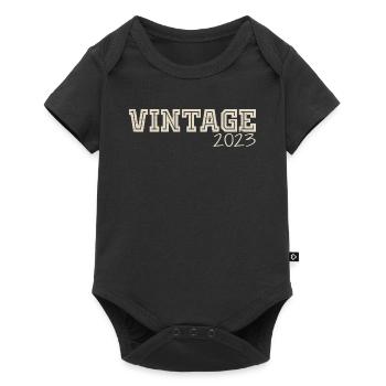 Vintage 2023 Original 2023 Rétro 2023 Cadeau 2023 - Body à manches courtes Premium Bébé - noir - Devant