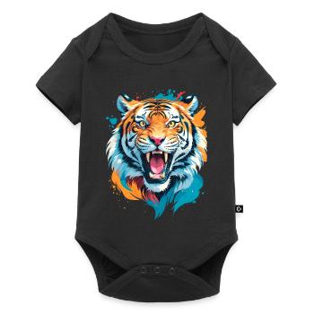 Nepal Tiger - Body à manches courtes Premium Bébé - noir - Devant