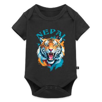 Tigre Du Népal - Body à manches courtes Premium Bébé - noir - Devant