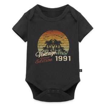 Vintage 1991 Birthday Gift 1991 Retro 1991 - Baby Premium short-sleeve bodysuit - black - Front
