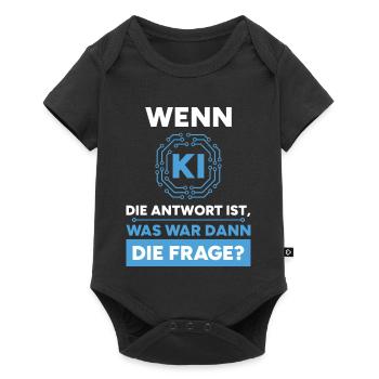 Artificial Intelligence Question Answer Saying - Baby Premium short-sleeve bodysuit - black - Front