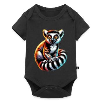 Lémurien - Body à manches courtes Premium Bébé - noir - Devant