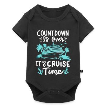 Kreuzfahrt Urlaub - Baby Premium Kurzarmbody - Schwarz - Vorne