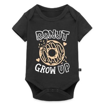Donut Donut-Wortspiel - Baby Premium Kurzarmbody - Schwarz - Vorne