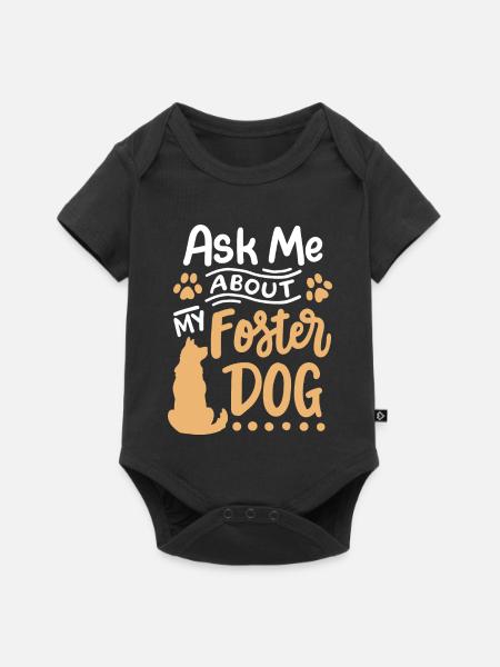 Pflegehund Herrchen Frauchen - Baby Premium Kurzarmbody - Schwarz