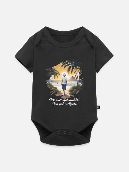 Pensioner doesn't have to pay anything for dark products - Baby Premium short-sleeve bodysuit - black