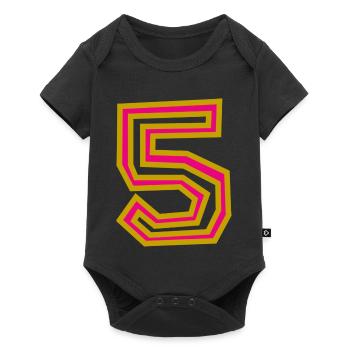 5. 5 YEARS. 5th ANNIVERSARY. 5 YEAR ANNIVERSARY - Baby Premium short-sleeve bodysuit - black - Front