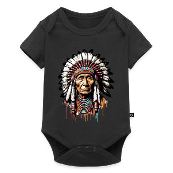 American Indian American - Baby Premium short-sleeve bodysuit - black - Front