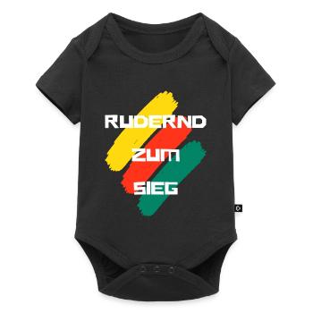 Rowing to victory - Baby Premium short-sleeve bodysuit - black - Front