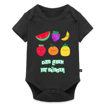 Life Is Sweeter With Fruit - Baby Premium short-sleeve bodysuit - black - Front